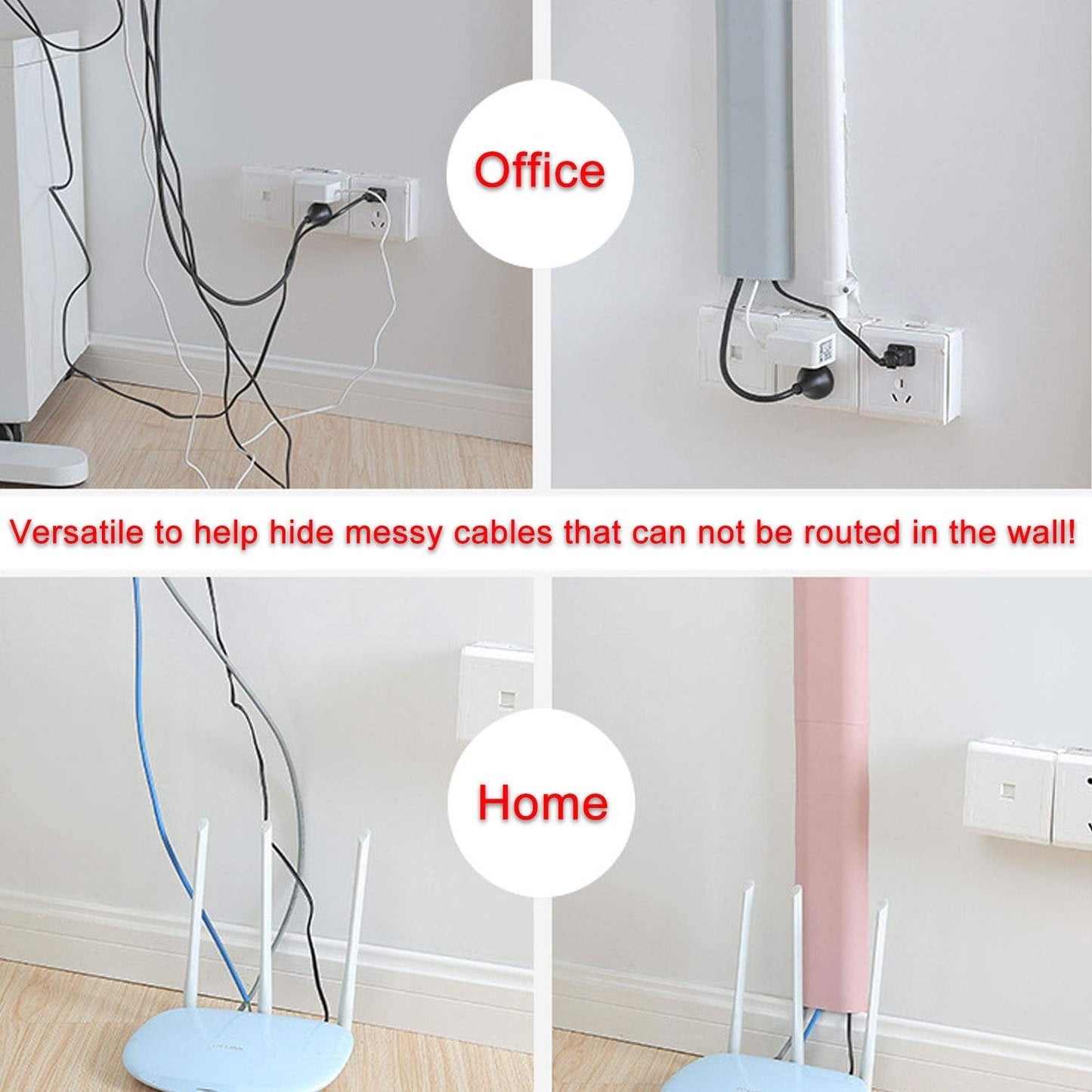 1pcs Safe Hide TV Cable Cover Wire Cord Home Organizer