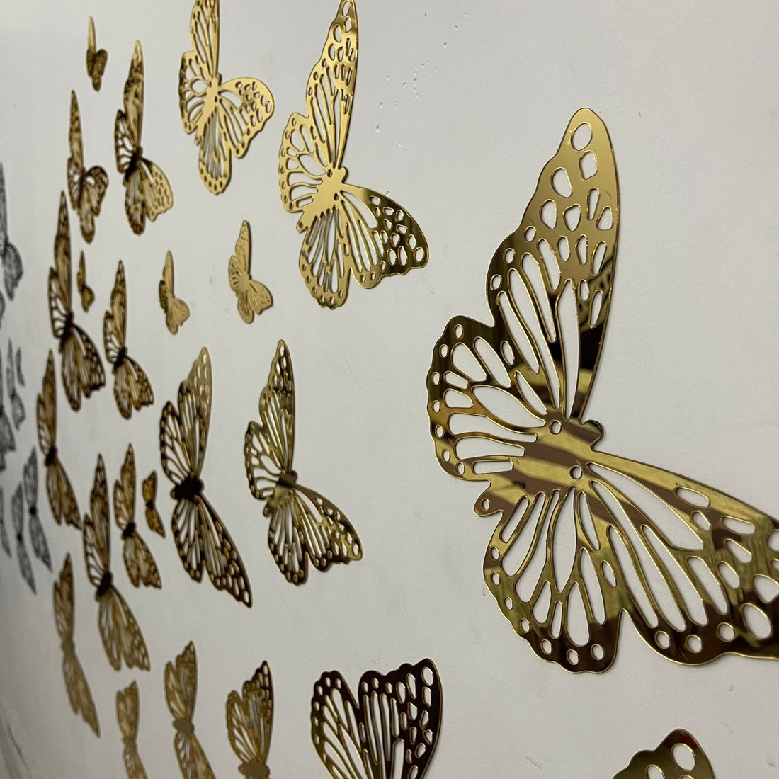 10PCs Acrylic Butterfly Mirror Set (3Inch)